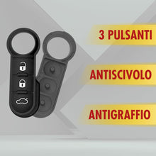 Carica l'immagine nel visualizzatore di Gallery, Gommino Chiave 3 Tasti per Telecomando Compatibile con Fiat 500 Panda Punto