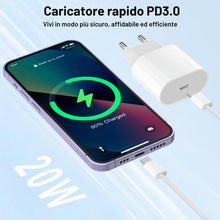 Carica l'immagine nel visualizzatore di Gallery, Caricatore USB C, Cavi USB-C a USB-C da 2M, Caricabatterie Rapido Batterie di Per iPhone 17/16/15/Plus/Air/Pro/Max, Per 