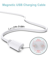 Carica l'immagine nel visualizzatore di Gallery, Cavo di ricarica di ricambio per cavo di ricarica USB magnetico da 0,8 m (5 mm/0,2 pollici)