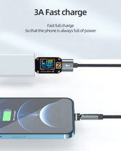 Carica l'immagine nel visualizzatore di Gallery, Kuulaa 7pin Cavo di ricarica magnetico 2M, 360° e 180°, ricarica rapida 3A e trasferimento dati per tipo C/Micro USB/i-P
