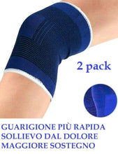 Carica l'immagine nel visualizzatore di Gallery, V&amp;AMYA 2 pezzi Ginocchiera uso sportivo ad alta compressione - tutore ginocchia -legamenti rotula rotulea - fascia elast