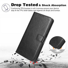 Carica l'immagine nel visualizzatore di Gallery, Cover per Xiaomi Redmi 17 4G/5G, Antiurto Pelle Premium Case, Nero