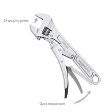 Carica l'immagine nel visualizzatore di Gallery, Amazon Basics Chiave regolabile da 10 pollici (250 mm) con serratura, 9,45 x 2,68 x 0,75 (24 x 6.80 x1.9 cm)