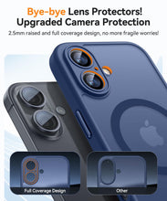 Carica l'immagine nel visualizzatore di Gallery, CANSHN Cover Magnetica per iPhone 16(6,1 Pollici), Compatibile con MagSafe, [Protezione Completa Della Fotocamera], Cust