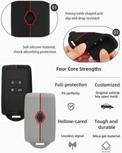 Carica l'immagine nel visualizzatore di Gallery, 2 Pezzi Cover Chiave Silicone per auto per Renault Clio Megane Koleos Kadjar Kangoo Twingo Talisman Captur Space Dacia D
