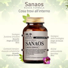 Carica l'immagine nel visualizzatore di Gallery, Sanaos Salugea, Integratore naturale per articolazioni, tendini e legamenti. Con Boswellia, Artiglio del Diavolo, Frassi