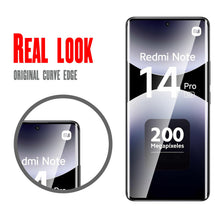 Carica l'immagine nel visualizzatore di Gallery, WFTE [2-Pezzi Vetro Temperato per Xiaomi Redmi Note 14 Pro 5G/Poco X7 Pellicola Protettiva 3D Copertura Completaper [Dur