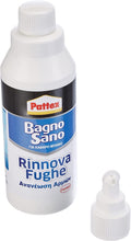 Carica l'immagine nel visualizzatore di Gallery, Pattex Bagno Sano Rinnova Fughe, Silicone bianco per rinnovare le fughe tra le piastrelle, Stucco per piastrelle con app