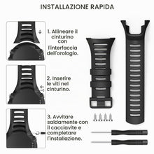 Carica l'immagine nel visualizzatore di Gallery, MoKo Cinturino Compatibile con Suunto Ambit 3/3 Sport/3 Run/3 Peak/2/2S/2R/1, Cinturino di Ricambio in Silicone Morbido 