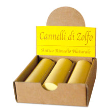 Carica l'immagine nel visualizzatore di Gallery, Cannelli di Zolfo. Confezione piccola da 3 pezzi. Antico rimedio alternativo per alleviare fastidi muscolari, contusioni
