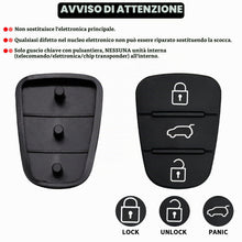 Carica l'immagine nel visualizzatore di Gallery, 2 Pezzi Chiave Guscio Cover in Gomma Compatibile con Hyundai ix35 ix20 i30 i20 i10 Kia Sportage Soul Ceed Rio Picanto Ve
