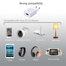 Carica l'immagine nel visualizzatore di Gallery, Caricabatterie USB 5V/2A 10W, 2 Pezzi Alimentatore Caricatore USB Presa Spinotto Compatibile con Cuffie,Smartphone,Orolo
