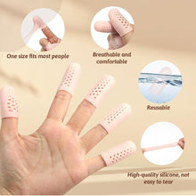 Carica l'immagine nel visualizzatore di Gallery, 12 pezzi Proteggi Dita in Silicone,Gel Manicotti per Dita e Pollici,Proteggi Dita Pollici, Elasticità Gel Protezioni Per