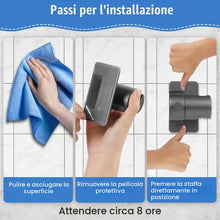 Carica l'immagine nel visualizzatore di Gallery, Supporto Soffione Doccia, Regolabile Ricambio Porta per Doccetta con Angolo Adesivo, Impermeabile Supporto per Doccia Re