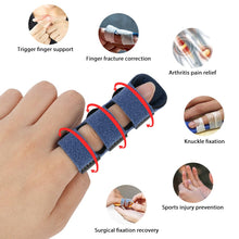 Carica l'immagine nel visualizzatore di Gallery, Dita a Stecca, 4 Pezzi Stecche per Dita Mano, con Fascia in Alluminio Integrata, Supporto di Mano Splint Dito, per Tutte