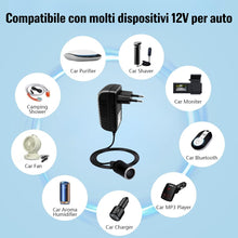 Carica l'immagine nel visualizzatore di Gallery, Alimentatore AC a DC Adattatore 100V - 240V a 12V Automobile Sigaretta Accendisigari Presa Corrente 12V/3A 36W Inverter 