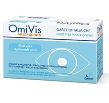 Carica l'immagine nel visualizzatore di Gallery, Omivis Garze Oftalmiche Monouso con Acido ialuronico ed Aloe vera - 20 garze