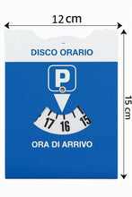 Carica l'immagine nel visualizzatore di Gallery, PAIF Disco Orario Auto Europeo Unificato con Busta Protettiva in PVC - 15x12 CM Parchimetro Disco Orario Italiano x Auto
