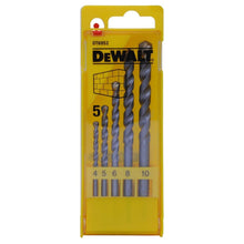 Carica l'immagine nel visualizzatore di Gallery, DEWALT Set di 5 Punte per Muratura in Carburo 4-10 mm DT6952-QZ