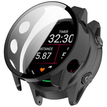 Carica l'immagine nel visualizzatore di Gallery, GIOPUEY Cover Compatibile con Garmin Forerunner 170, [2 Pezzi] Pellicola Protettiva Vetro + Cornice in Plastica Rigida C