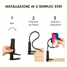 Carica l'immagine nel visualizzatore di Gallery, Porta Cellulare 90cm, Supporto Cellulare Regolabile | Porta telefono da Letto e Scrivania – Phone Holder | Reggi Telefon