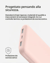 Carica l'immagine nel visualizzatore di Gallery, Belkin BoostCharge Power Bank 10000mAh con Porte USB-C e USB-A - Rosa