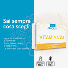 Carica l'immagine nel visualizzatore di Gallery, Vitamina D3 2000 UI (50 mcg) PiùLife, 600 Mini Compresse
