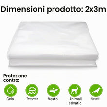 Carica l'immagine nel visualizzatore di Gallery, Telo Serra, 2 x 3 Metri Telo per Serra, Riutilizzabile Telo Serra Trasparente, Fai da te Telo per Serra Trasparente, Tel