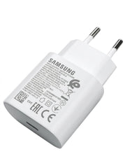 Carica l'immagine nel visualizzatore di Gallery, Samsung Caricatore USB-C 25W EP-TA800 originale confezione bulk senza cavo, Ricarica Rapida Fast Charging PD, Alimentato