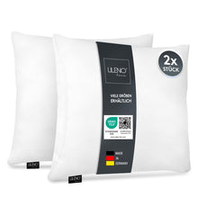 Carica l'immagine nel visualizzatore di Gallery, LILENO HOME Cuscino in microfibra 60 x 60 cm [set da 2] lavabile fino a 95 gradi con chiusura lampo, cuscino 60 x 60 cm 