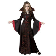 Carica l'immagine nel visualizzatore di Gallery, PABTID Costume da Vampiro per Bambina e Ragazza Halloween Dress Up Party Travestimento Gotico Victorian Vampira Cosplay Carnevale Festa a Tema Vampiro (140)