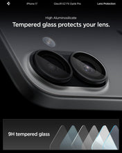 Carica l'immagine nel visualizzatore di Gallery, Spigen Glas.tR EZ Fit Optik Pro Protezione Fotocamera compatibile con iPhone 17, iPhone 16/16 Plus, 2 Pezzi, Nero, Anell