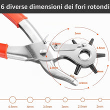 Carica l'immagine nel visualizzatore di Gallery, Pinza Fustellatrice, Fustellatrice Cintura, Pinza Buchi Cintura, Pinza Fustellatrice Fori, Pinza Fustellatrice per Cintu