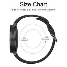 Carica l'immagine nel visualizzatore di Gallery, Amzpas Cinturino per Samsung Galaxy Watch 7/6/5/4 40mm 44mm, 20mm Cinturino Sportivo in Silicone per Samsung Galaxy Watc