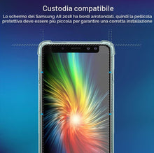 Carica l'immagine nel visualizzatore di Gallery, Vetro Temperato per Samsung Galaxy A8 2018 [2 Pezzi] Vetrino Protettivo Pellicola Protezione Schermo