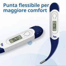 Carica l'immagine nel visualizzatore di Gallery, Femometer Termometro Digitale orale rettale ascellare per febbre corporea, lettura rapida, per bambini, ragazzi, adulti 