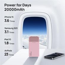 Carica l'immagine nel visualizzatore di Gallery, JUOVI Power Bank 20000mAh 45W Caricatore Portatile PD USB C QC USB A