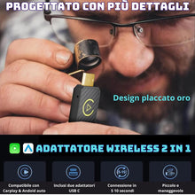 Carica l'immagine nel visualizzatore di Gallery, Adattatore Wireless CarPlay &amp; Android Auto per Auto già Cablate - Trasforma il Sistema Multimediale in Wireless, Compati