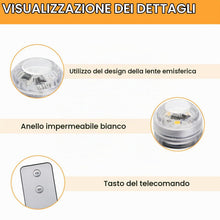 Carica l'immagine nel visualizzatore di Gallery, Mini Luci LED Sommergibili,10 Pezzi Mini Sommergibile Luce LED