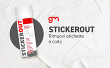 Carica l'immagine nel visualizzatore di Gallery, MagazziniGM STICKEROUT, Spray Rimuovi Adesivi e Colla, Efficace su Etichette Adesive, Formula a Base di Solventi, Versat