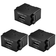 Carica l'immagine nel visualizzatore di Gallery, 3 moduli di alimentazione USB: presa da 220 V su trasformatore da 5 V, presa di ricarica USB da 2,1 A, adattatore di com
