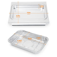 Carica l'immagine nel visualizzatore di Gallery, onlyfire Kit di Vaschette in Alluminio per Barbecue a Gas Weber Traveler, Genesis I&amp;II 200/300 &amp; Spirit II 200/300 Serie