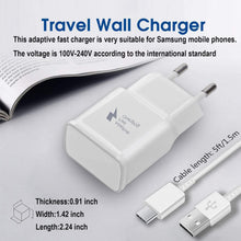 Carica l'immagine nel visualizzatore di Gallery, Caricabatterie USB C Caricatore Rapido per Samsung Phone con Cavo 1,5m
