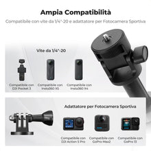 Carica l'immagine nel visualizzatore di Gallery, K&amp;F CONCEPT Bastone Selfie 175cm, Treppiede per Smartphone con Telecomando