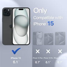 Carica l'immagine nel visualizzatore di Gallery, JETech Cover Opaca per iPhone 15, Nero