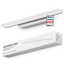 Carica l'immagine nel visualizzatore di Gallery, Yafido Luce per Specchio Bagno 40CM LED Applique Lampada Bianco Naturale 4000K, 9W Cromo Luci IP44 Moderno Lampade sopra