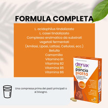 Carica l'immagine nel visualizzatore di Gallery, Drenax Forte Pancia Piatta Integratore Alimentare - 30 compresse/confezione - 02762 - Per gonfiore addominale