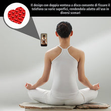 Carica l'immagine nel visualizzatore di Gallery, 2 Pezzi Di Ventose Per Cellulare In Silicone, Adesive Per Custodia, Multifunzione, Design A Forma Di Cuore, Rosso E Rosa