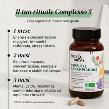 Carica l'immagine nel visualizzatore di Gallery, French Mush Complesso 5 Funghi Bio - 56 Capsule Vegane