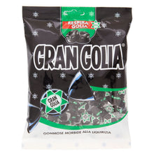 Carica l'immagine nel visualizzatore di Gallery, Golia Gran Golia, Gommose Gommose, Gusto Liquirizia, Senza Glutine, Busta da 160g. di Caramelle Morbide Monoporzione, In